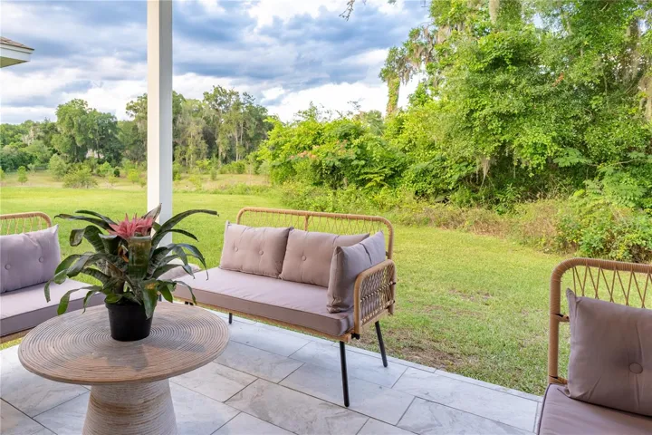 Patio with view