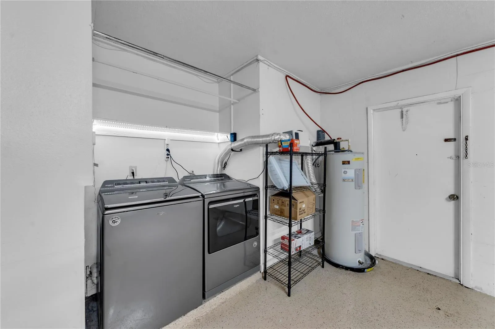 Laundry in garage
