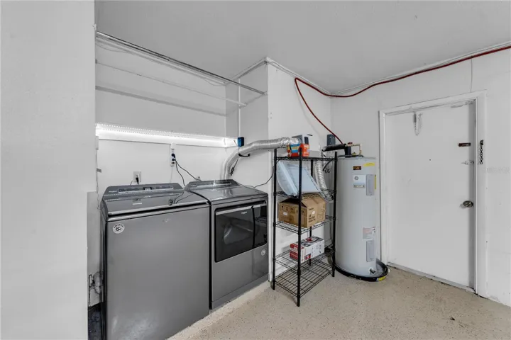 Laundry in garage