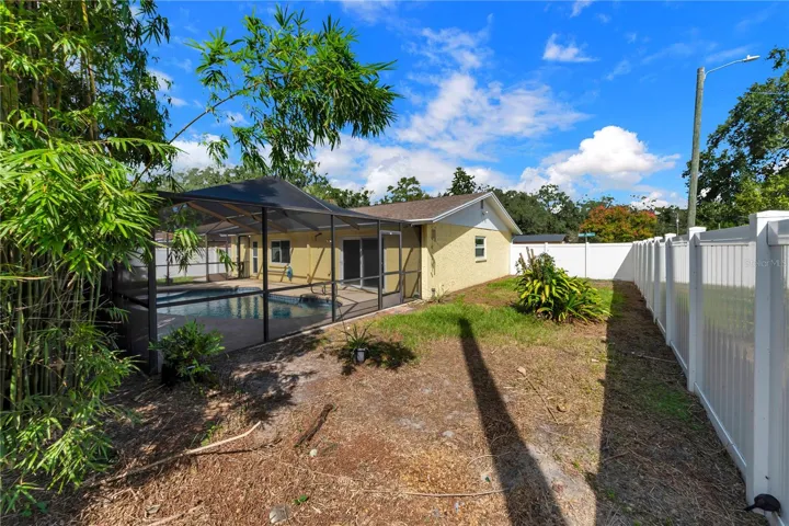 Fenced corner lot home with spacious yard