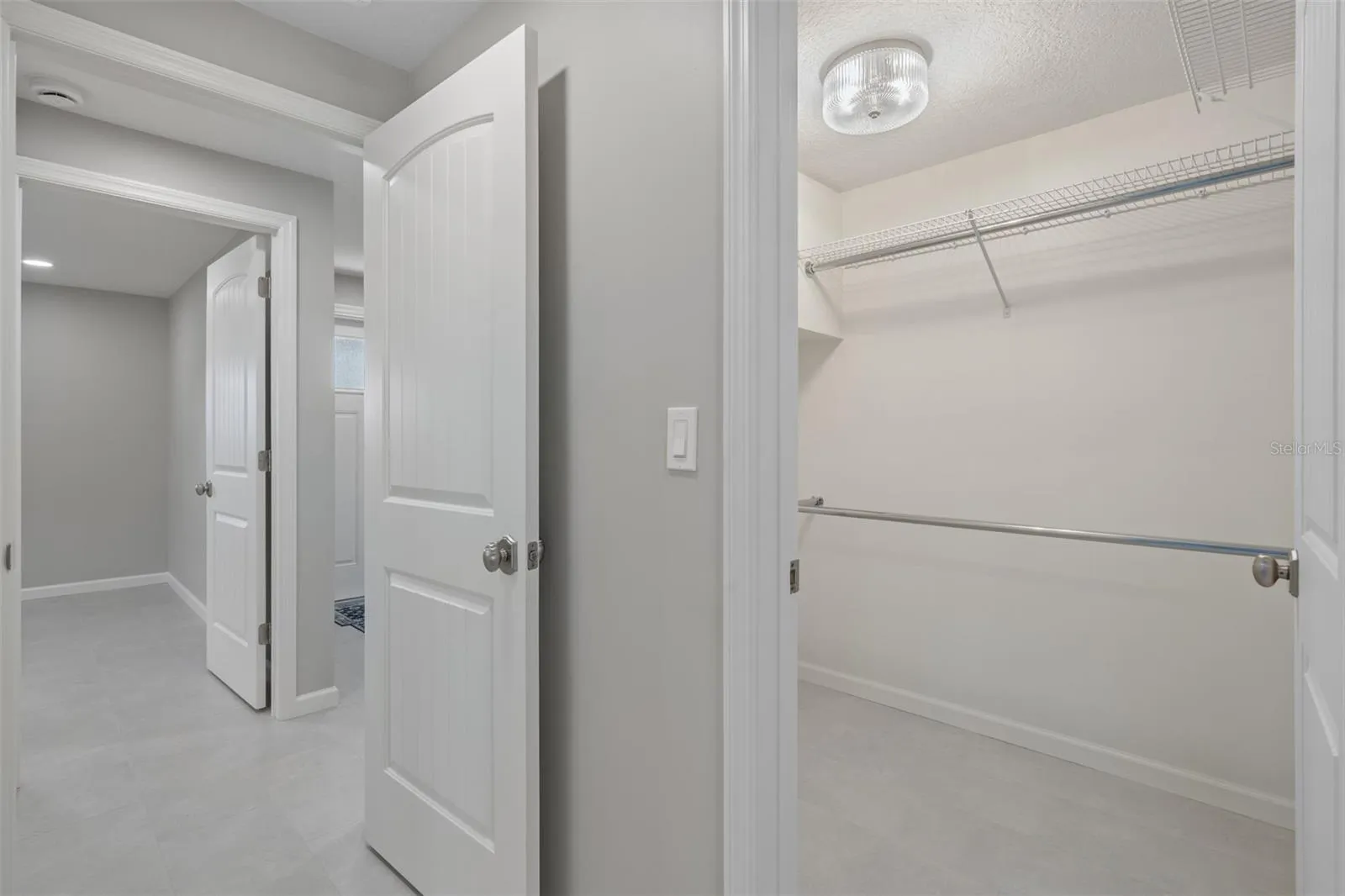 Primary suite large walk in closet