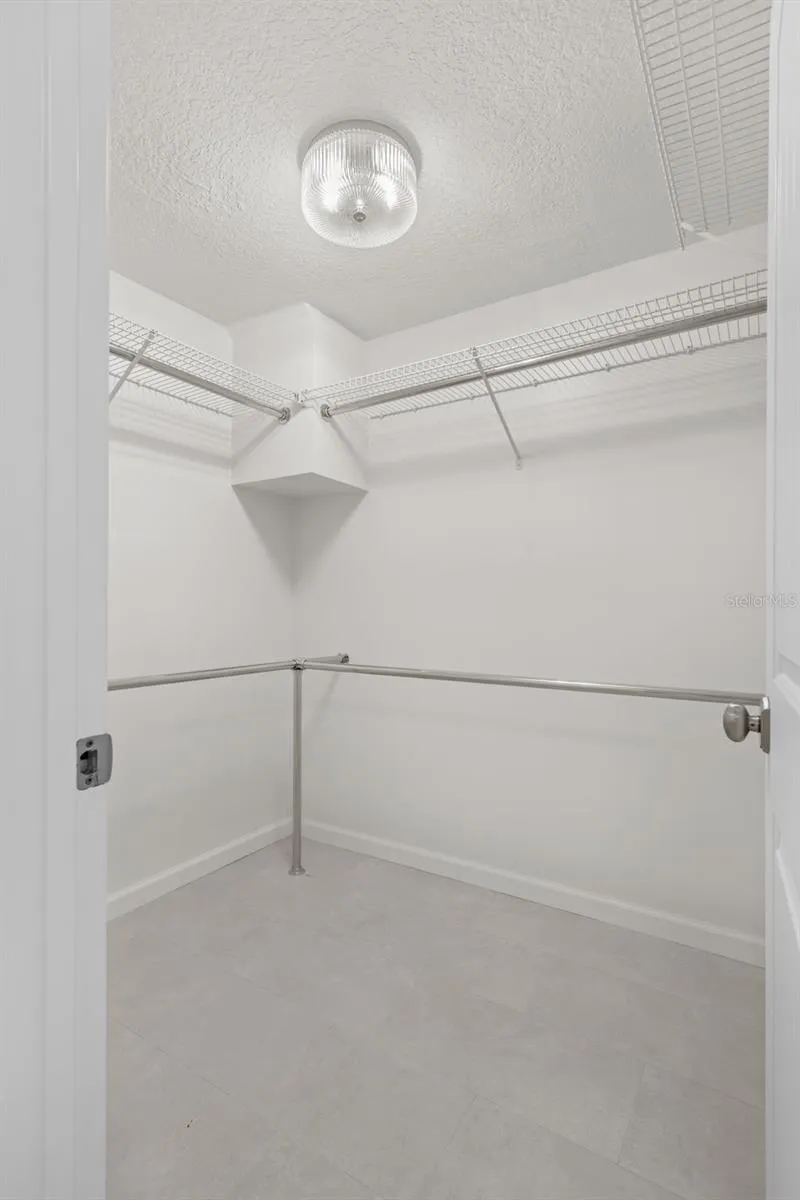 Large walk in closet