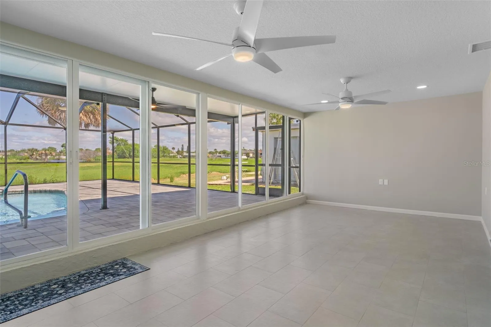 Florida room with access to pool