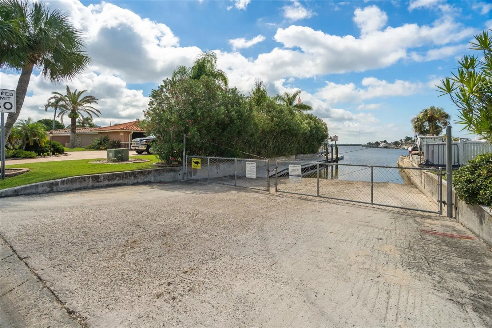 Gulf Harbors community boat ramp