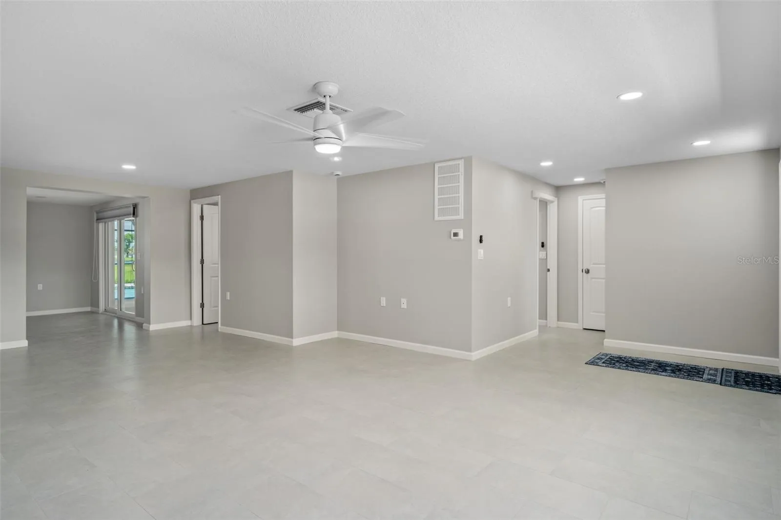 Living room looking toward hall to bedrooms