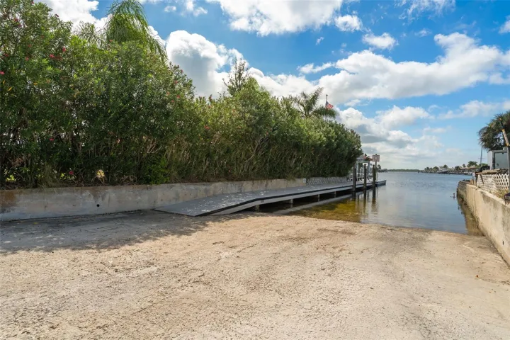 Gulf Harbors community boat ramp
