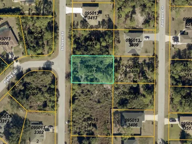 Aerial view - lot outlined