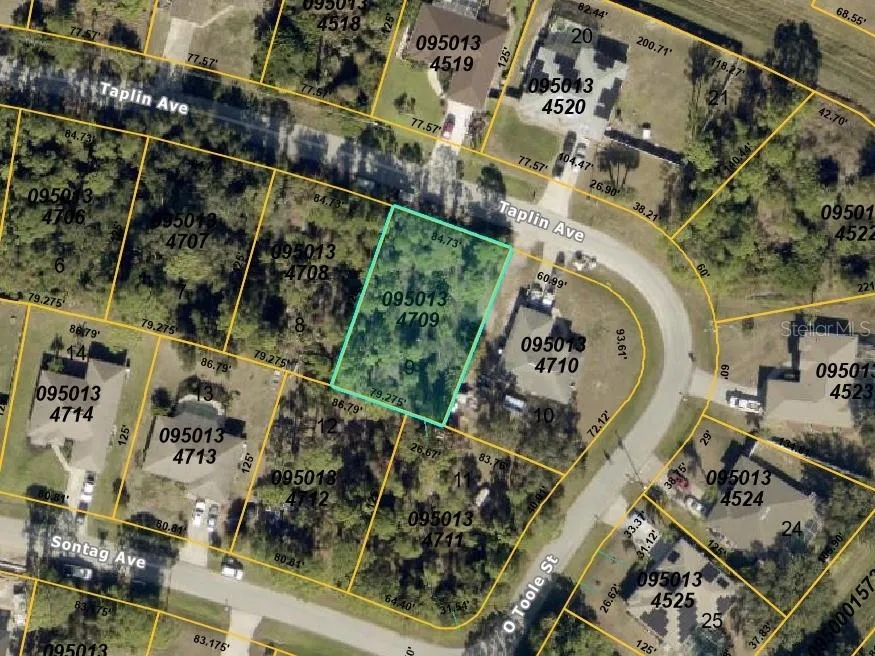 Aerial view - lot outlined