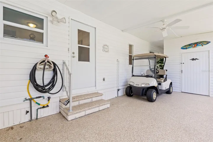 washer and dryer in utility shed