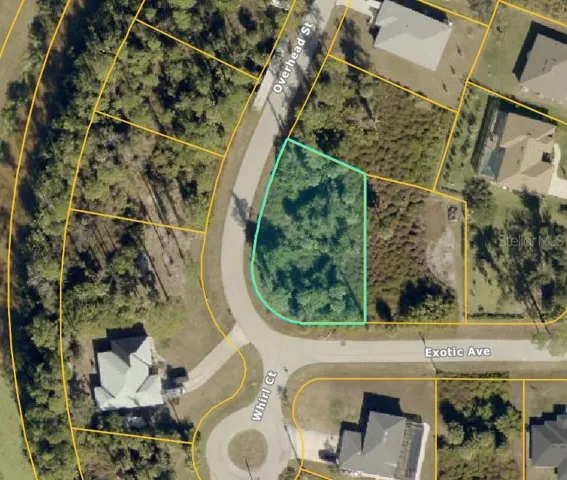 Aerial view - lot outlined