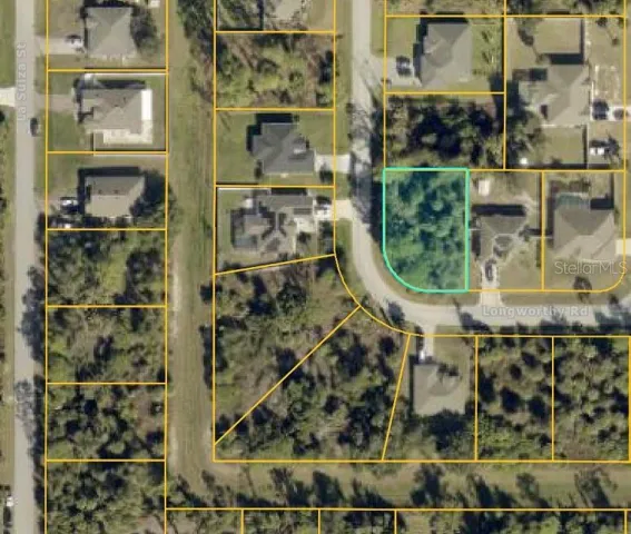 Aerial view - lot outlined