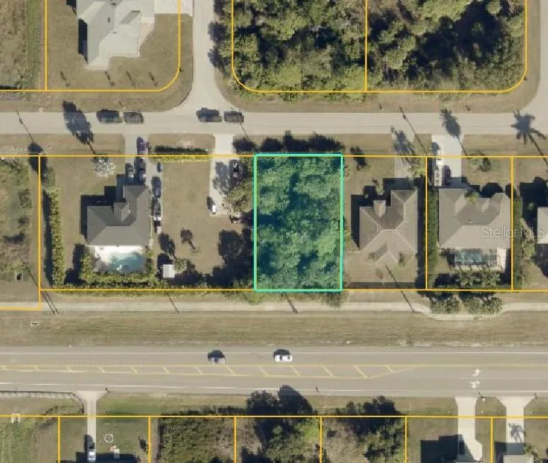 Aerial view - lot outlined