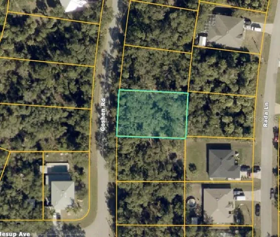 Aerial view - lot outlined