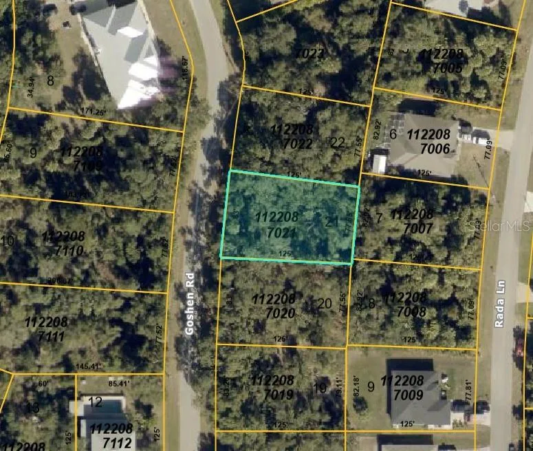 Aerial view - lot outlined