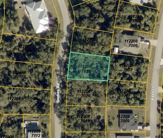 Aerial view - lot outlined