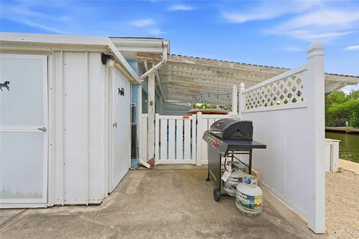 Extended patio area for BBQ
