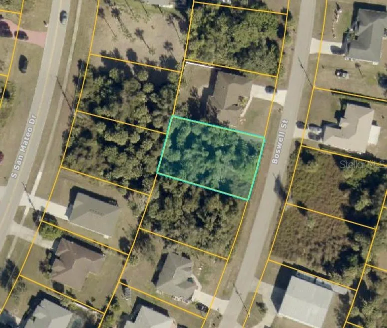 Aerial view - lot outlined