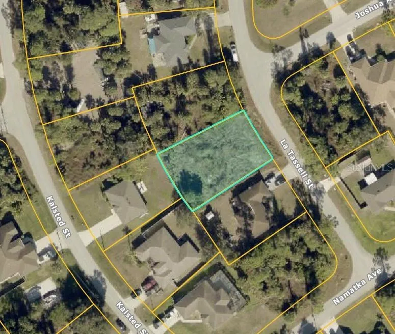 Aerial view - lot outlined