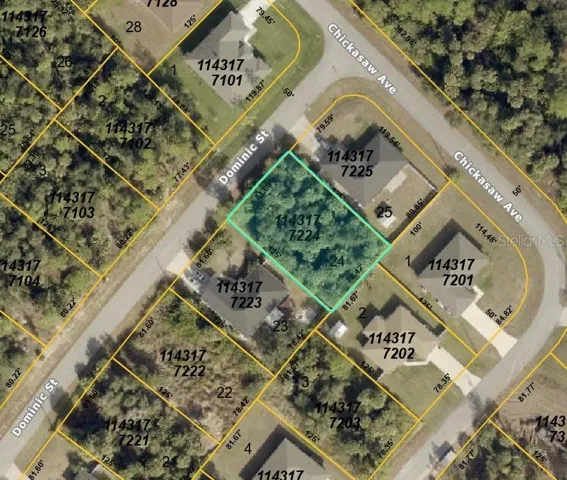 Aerial view - lot outlined