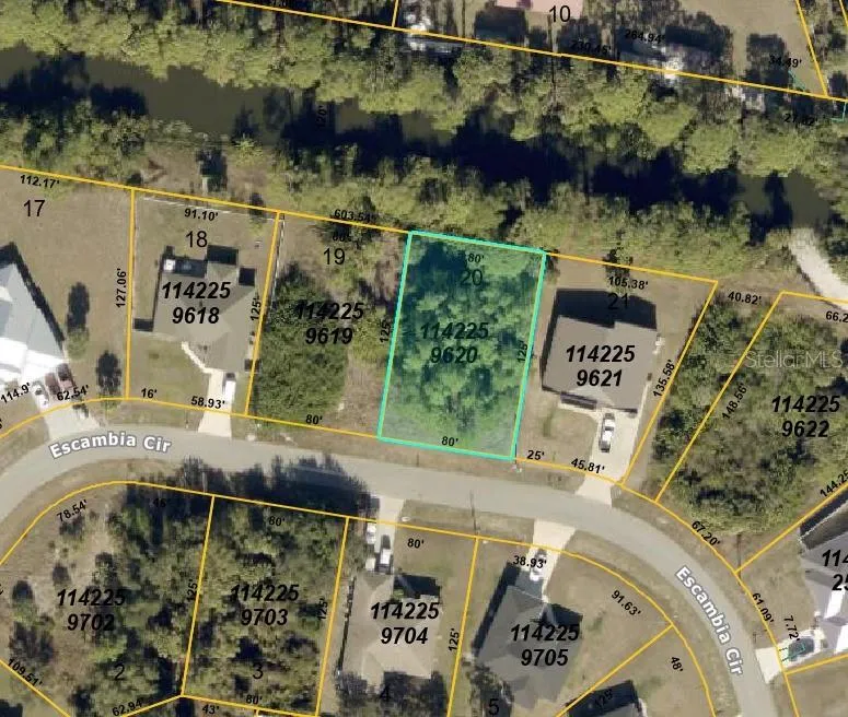 Aerial view - lot outlined