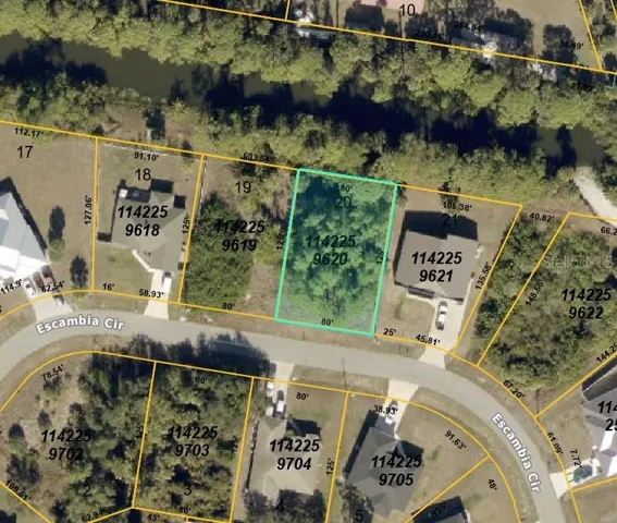 Aerial view - lot outlined