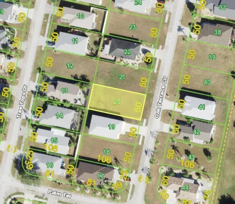 Aerial view - lot outlined
