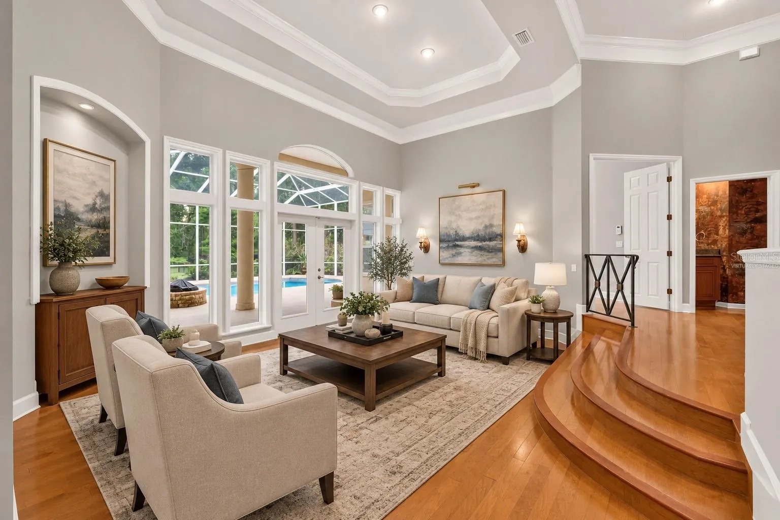 Living Room Virtually staged