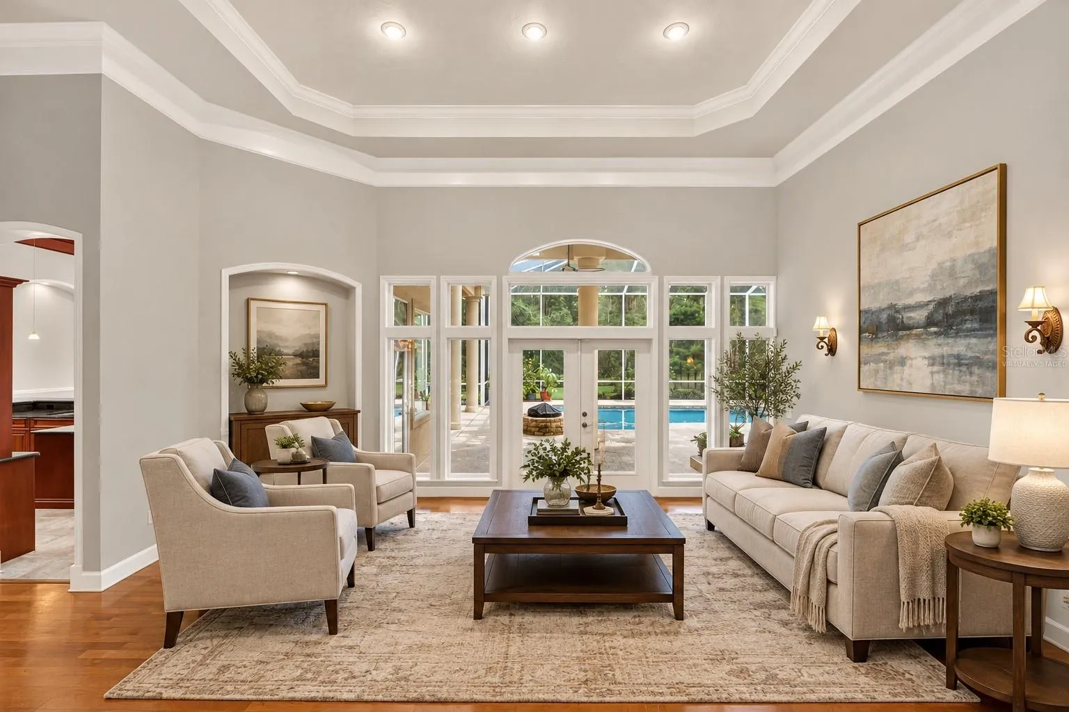 Living Room Virtually staged