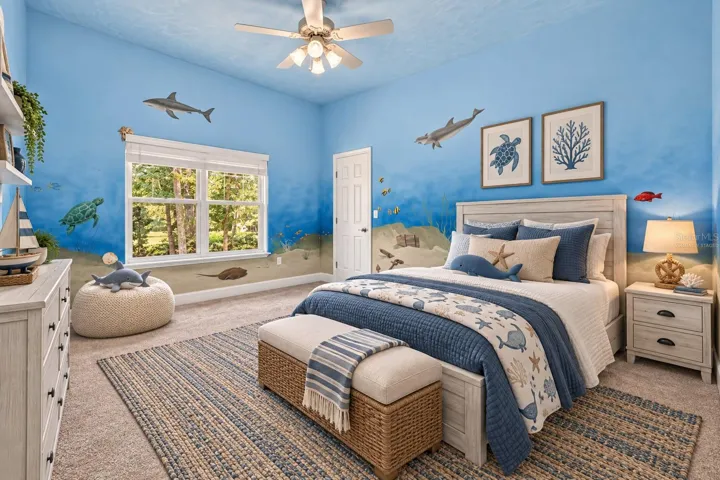 Secondary Bedroom Virtually staged