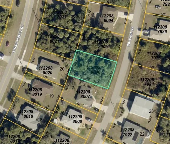 Aerial view - lot outlined