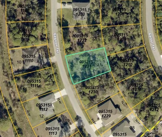 Aerial view - lot outlined