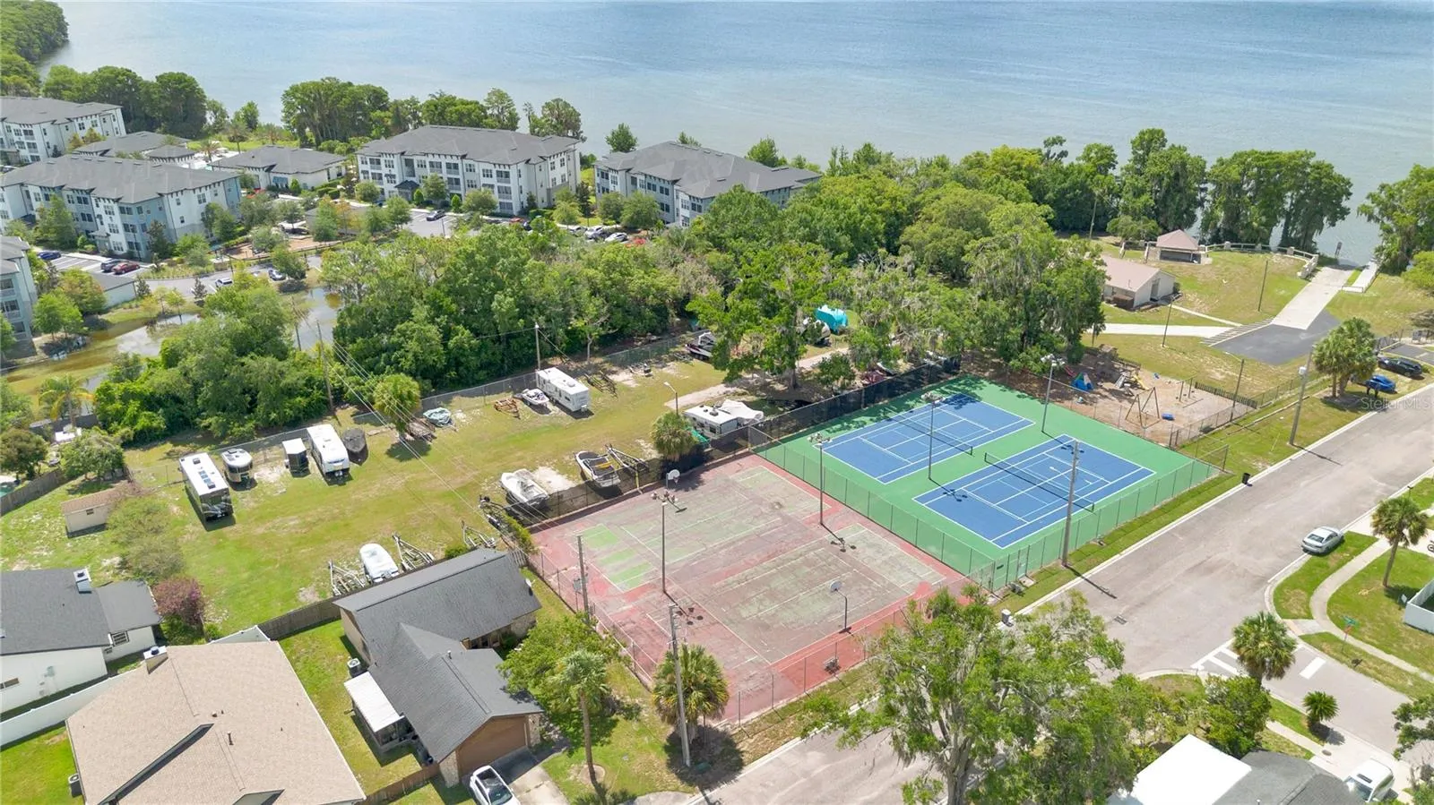 RV Storage Lot Aerial
