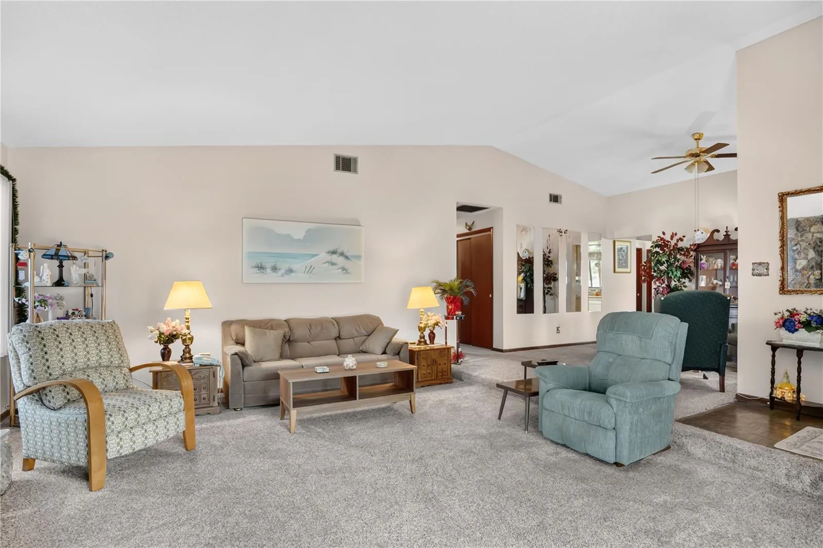 Living room looking towards front of the house