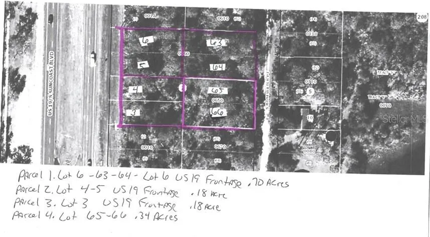 Outlining Parcels and frontage