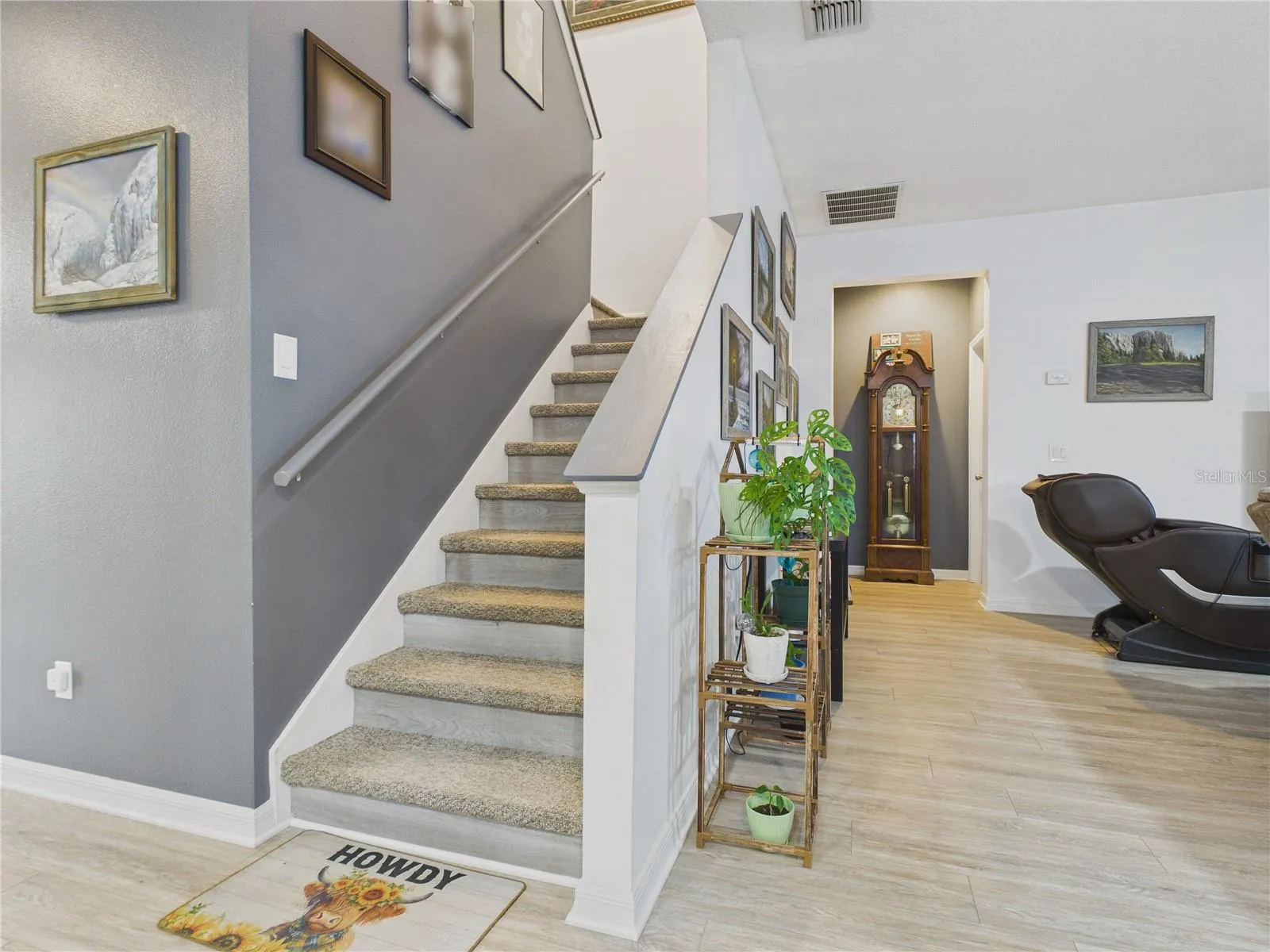 Up to second floor