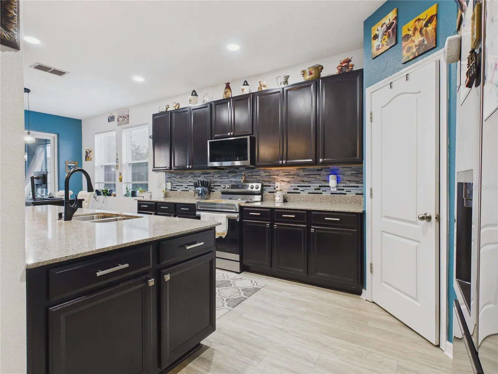 Kitchen with walk in pantry