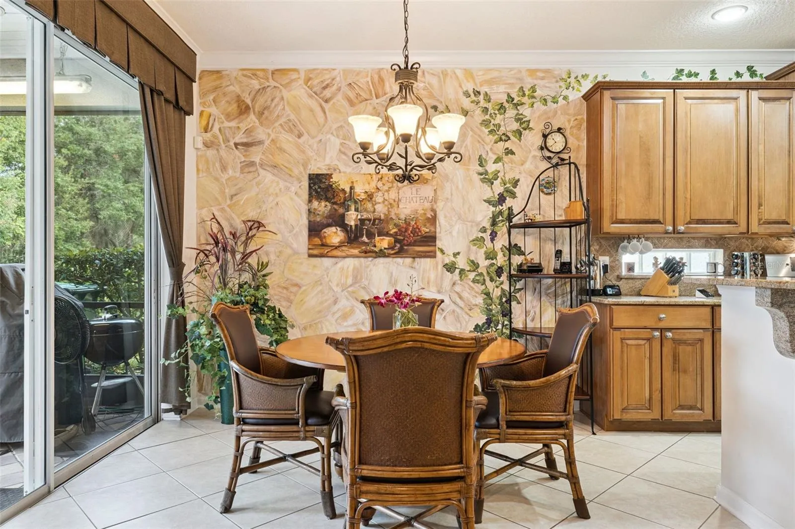 Dinette area off of the Kitchen