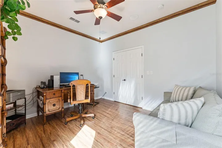 Bedroom #2 w/ a double door entry