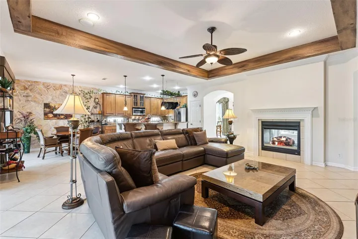 View of the Kitchen &amp; Dinette areas from the Family Room