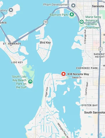 Central location, in a premium North Siesta Key neighborhood