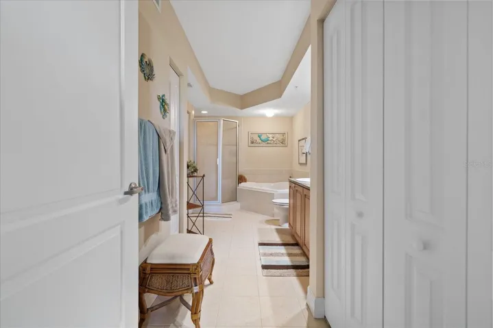 Primary bathroom entrance
