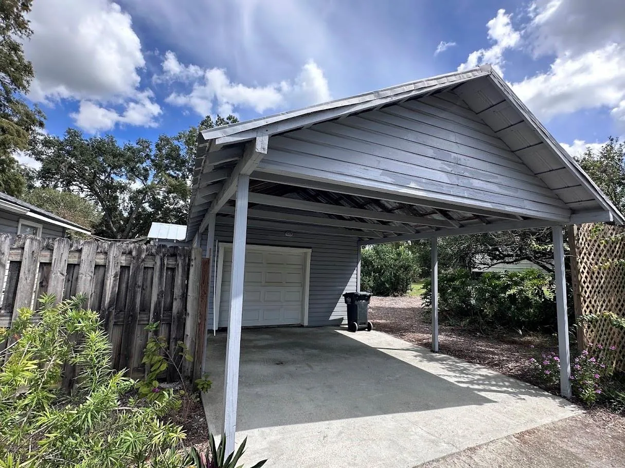 Detached Garage and Carport