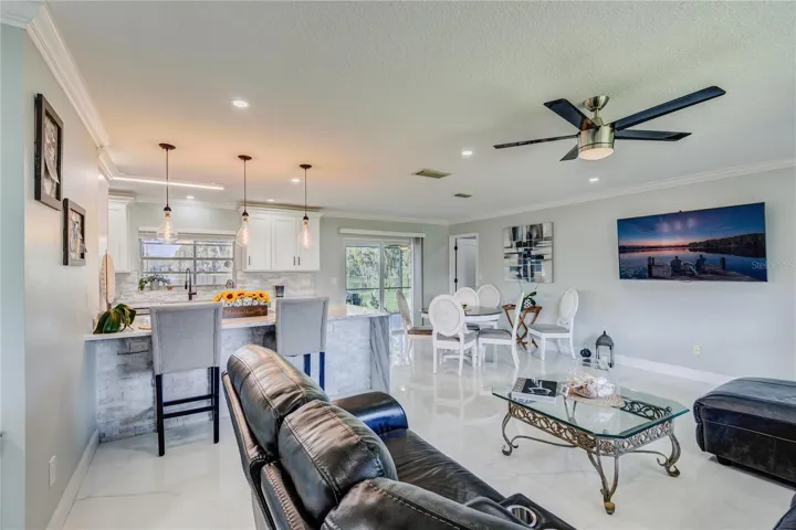 Gleaming, remodeled interior