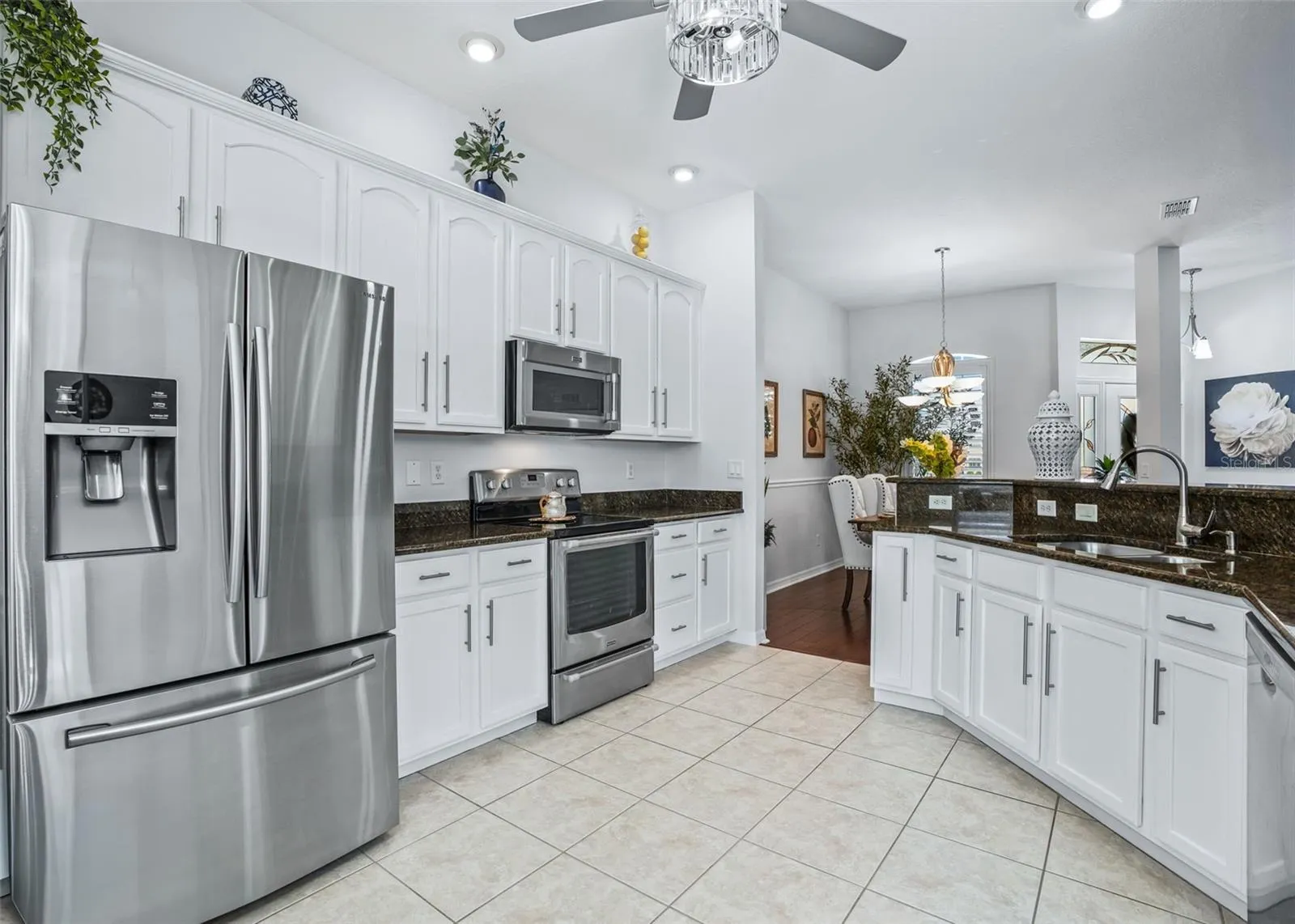 Plenty of White wood cabinetry