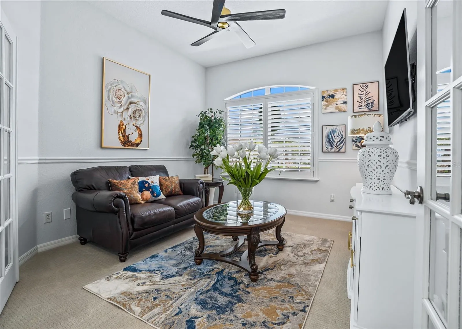 Bedroom 3 (no closet) can be used as an office or den