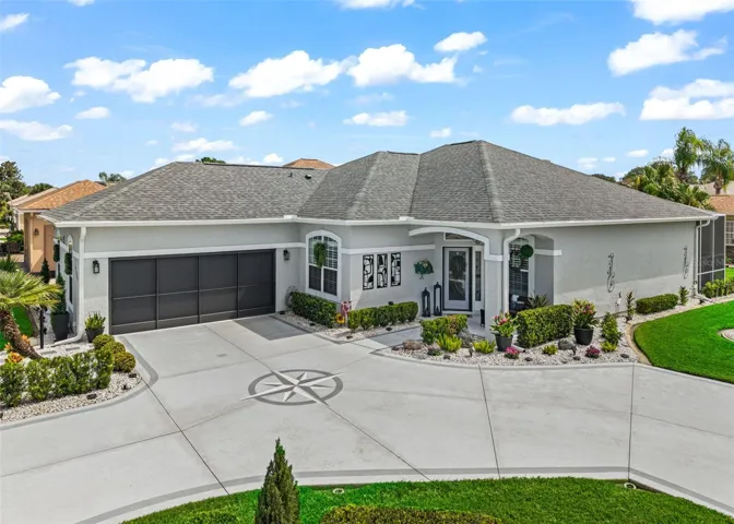 Painted Concrete Driveway &amp; Walkway
