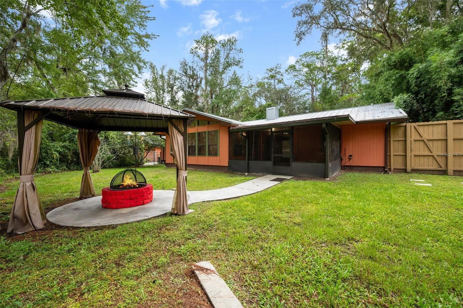 Outdoor Gazebo and Firepit