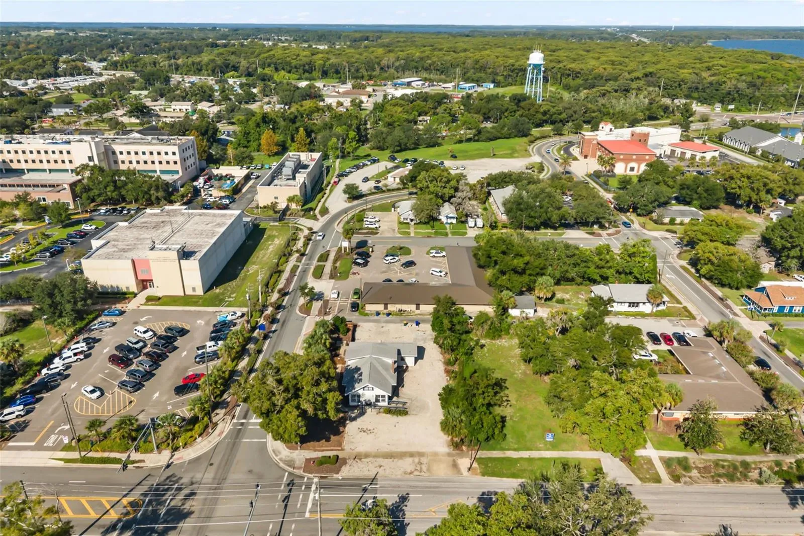 Downtown Tavares, office building front center