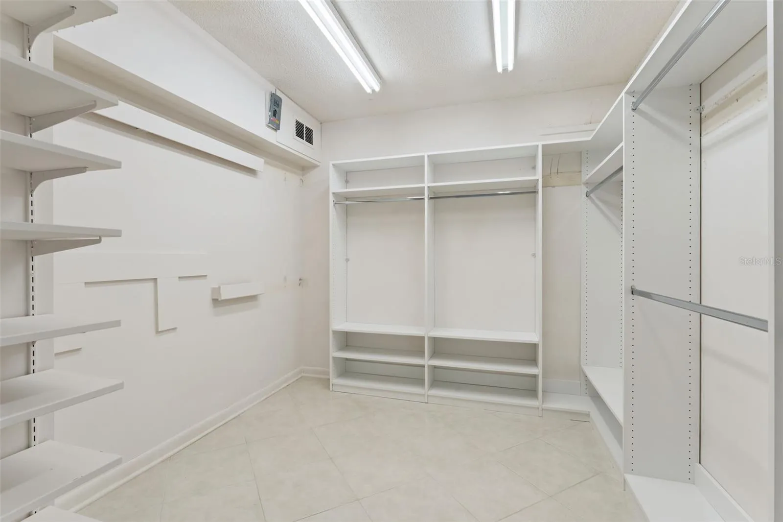 Primary room walk in closet