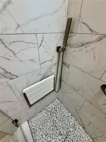 Built in Seat with Shower Wand